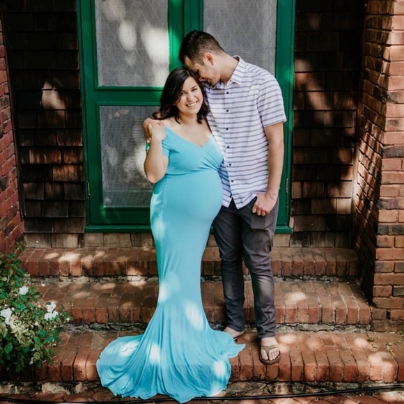 Dresses & Skirts - Blue Maternity Dress